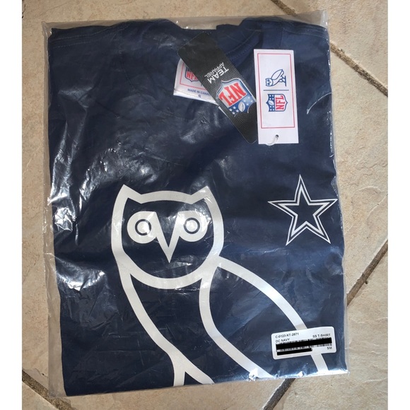 OVO X NFL DALLAS COWBOYS OG OWL T-SHIRT SIZE SMALL - Picture 4 of 4